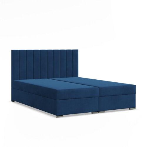 Čalouněná postel AGEN 180x200 cm s pružinovou matrací Modrá I SG nabytek