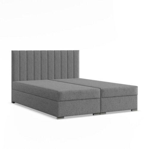 Čalouněná postel AGEN 180x200 cm s pružinovou matrací Šedá SG nabytek