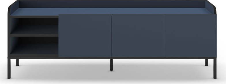 Modrý TV stolek 160x55x42 cm Adara – Marckeric Marckeric