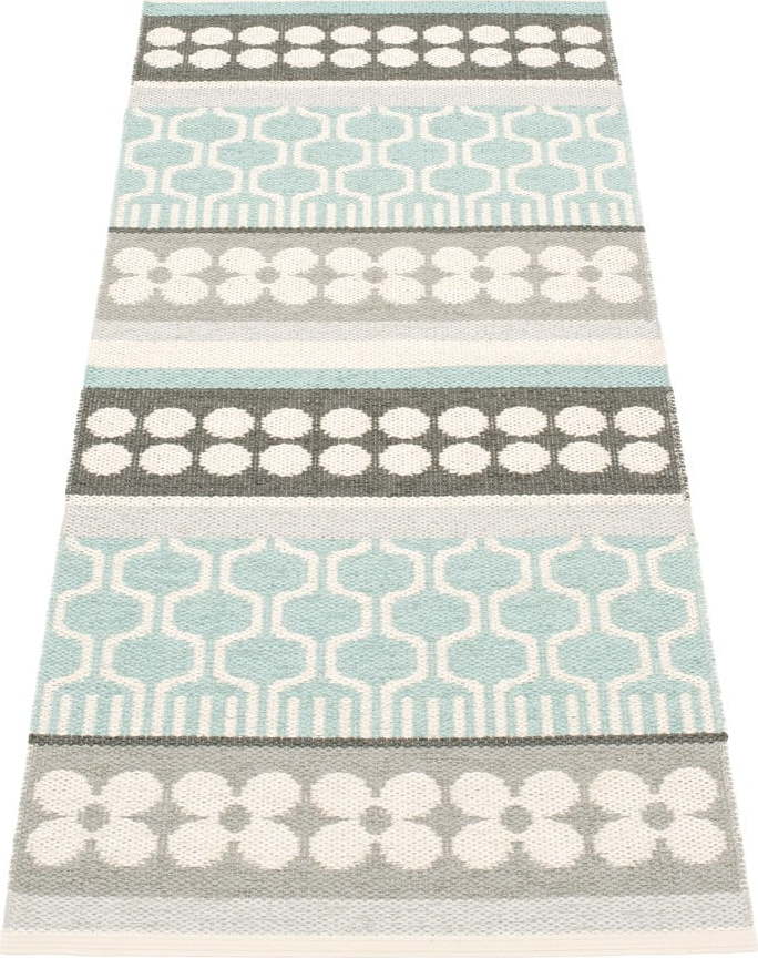 Šedo-tyrkysový vnitřní a venkovní koberec 70x90 cm Asta Pale Turquoise – Pappelina Pappelina