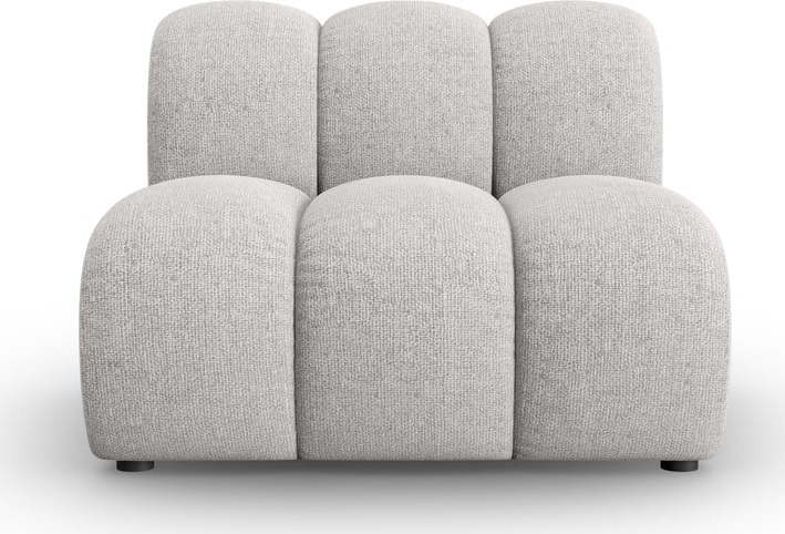 Světle šedý modul pohovky (středový díl) Lupine – Micadoni Home Micadoni