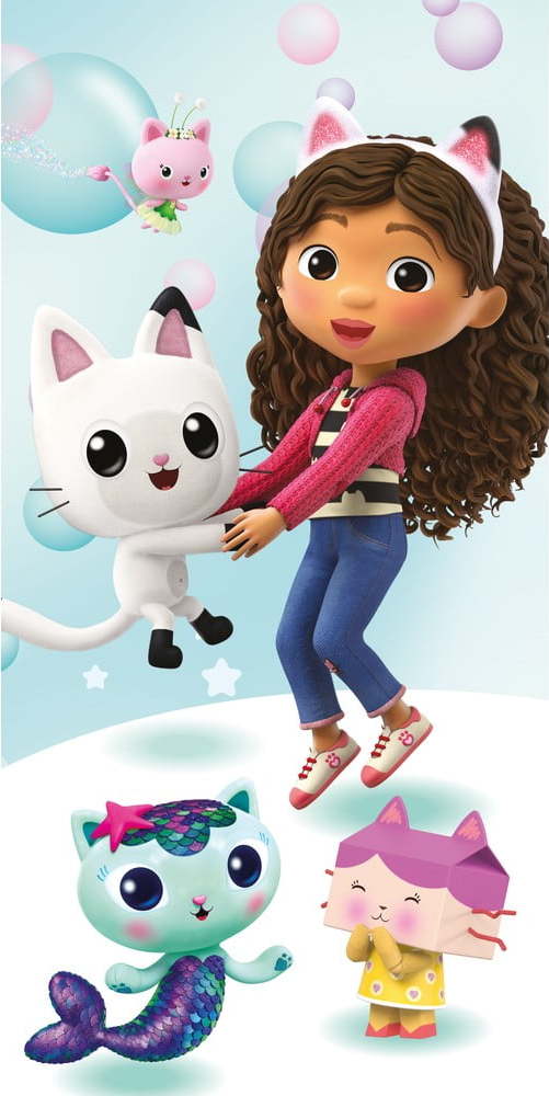 Bavlněná dětská osuška 70x140 cm Gabby's Dollhouse – Jerry Fabrics Jerry Fabrics