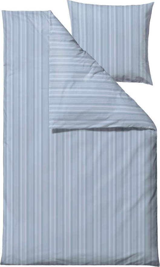 Světle modré damaškové povlečení na jednolůžko/prodloužené 140x220 cm Noble – Södahl Södahl