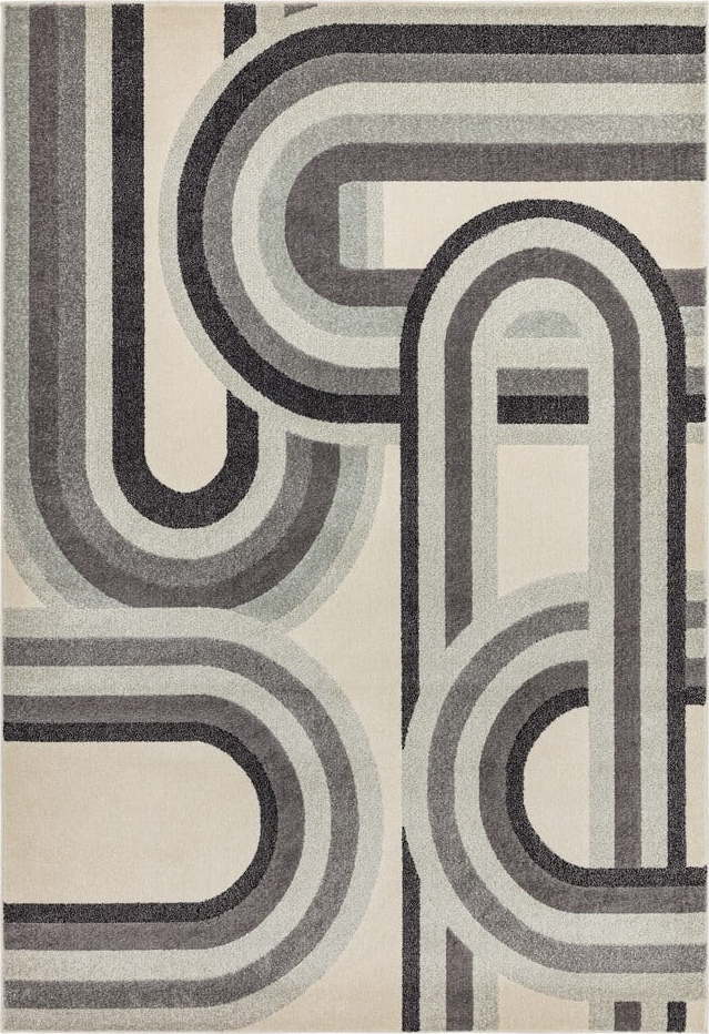 Šedo-béžový koberec 160x230 cm Nova Retro Grey – Asiatic Carpets Asiatic Carpets