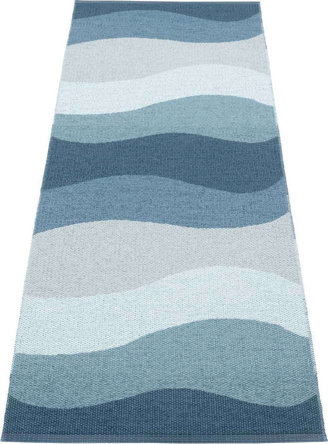 Modrý vnitřní a venkovní běhoun 70x200 cm Urvi Water – Pappelina Pappelina