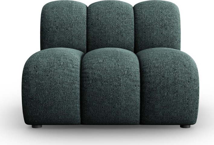 Tyrkysový modul pohovky (středový díl) Lupine – Micadoni Home Micadoni