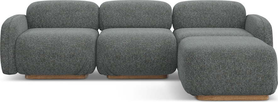 Šedá modulární rohová pohovka (variabilní roh) Ailani – Makamii Makamii