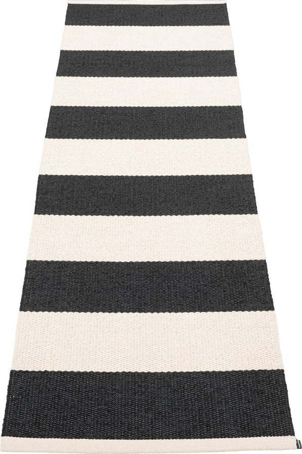 Černo-bílý vnitřní a venkovní běhoun 70x225 cm Bob Black Vanilla – Pappelina Pappelina