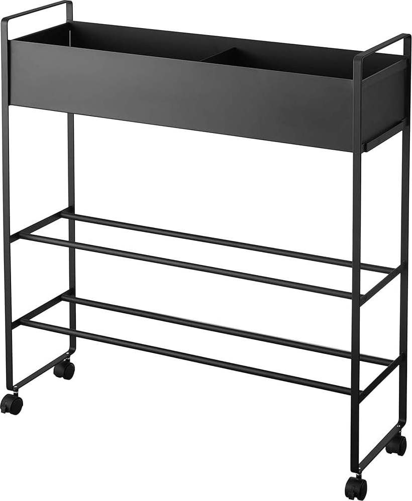 Černý kovový dětský botník 74