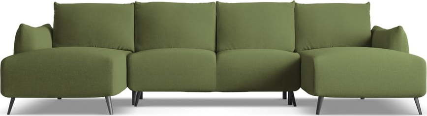 Zelená rohová pohovka Malie – Makamii Makamii