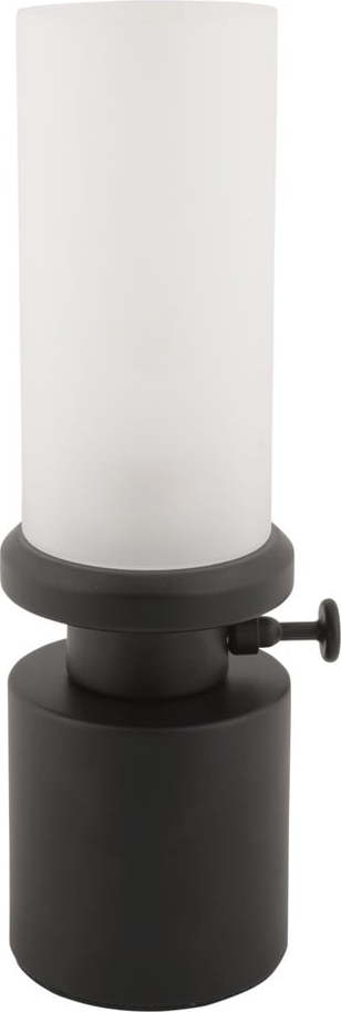 Černá LED stmívatelná stolní lampa s kovovým stínidlem/se skleněným stínidlem (výška 29