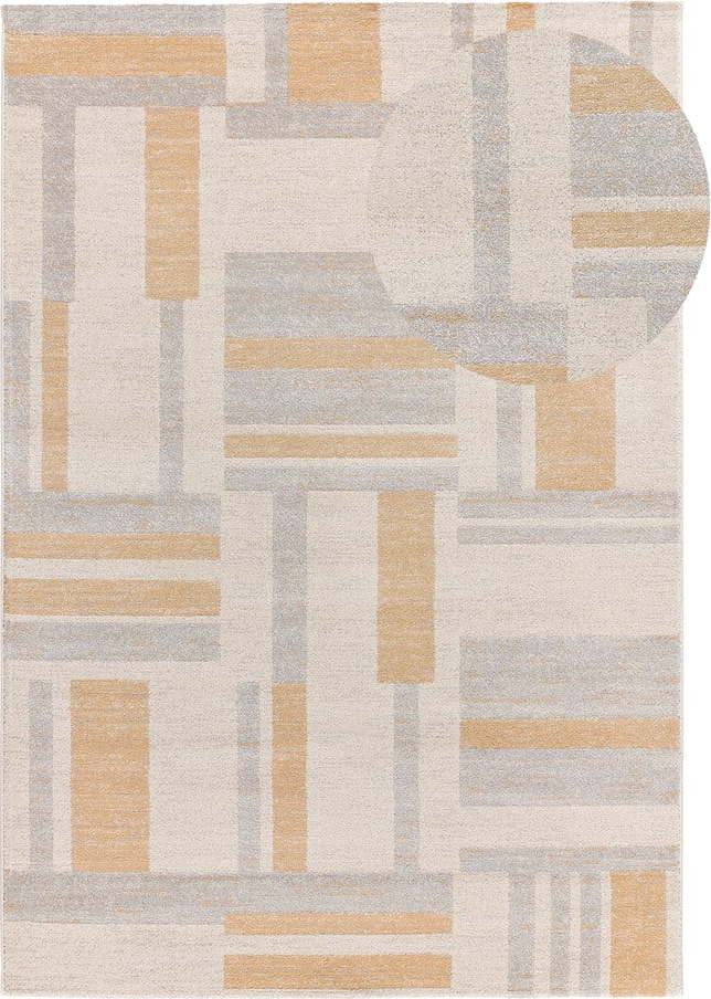 Koberec ve světle šedé a krémové barvě 80x150 cm Craft – Universal Universal