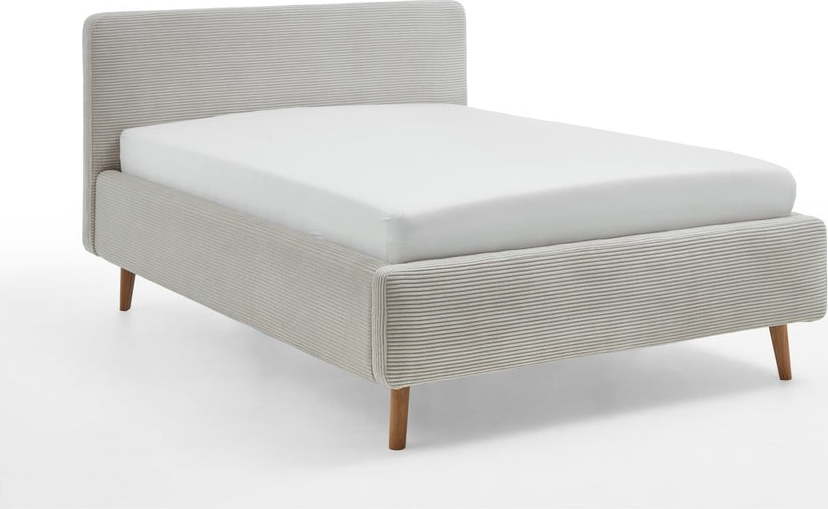 Béžová čalouněná jednolůžková postel bez roštu 120x200 cm Mattis – Meise Möbel Meise Möbel