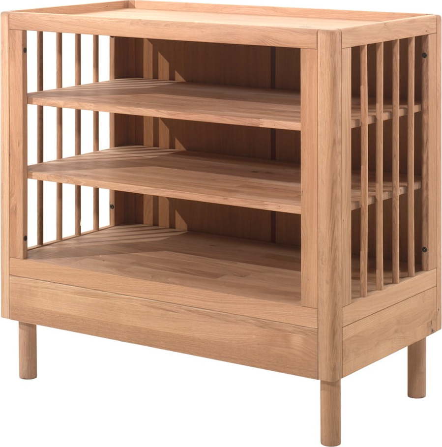 Dětská komoda z dubového dřeva s přebalovacím pultem v přírodní barvě 100x95x55 cm Forrest – Vipack Vipack