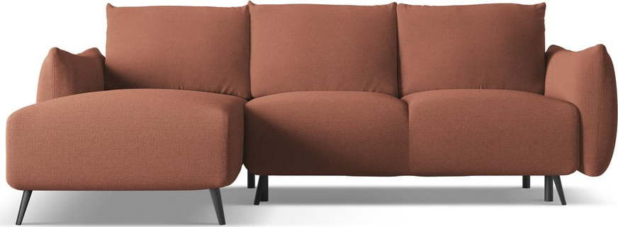 Růžová rohová pohovka (levý roh) Malie – Makamii Makamii