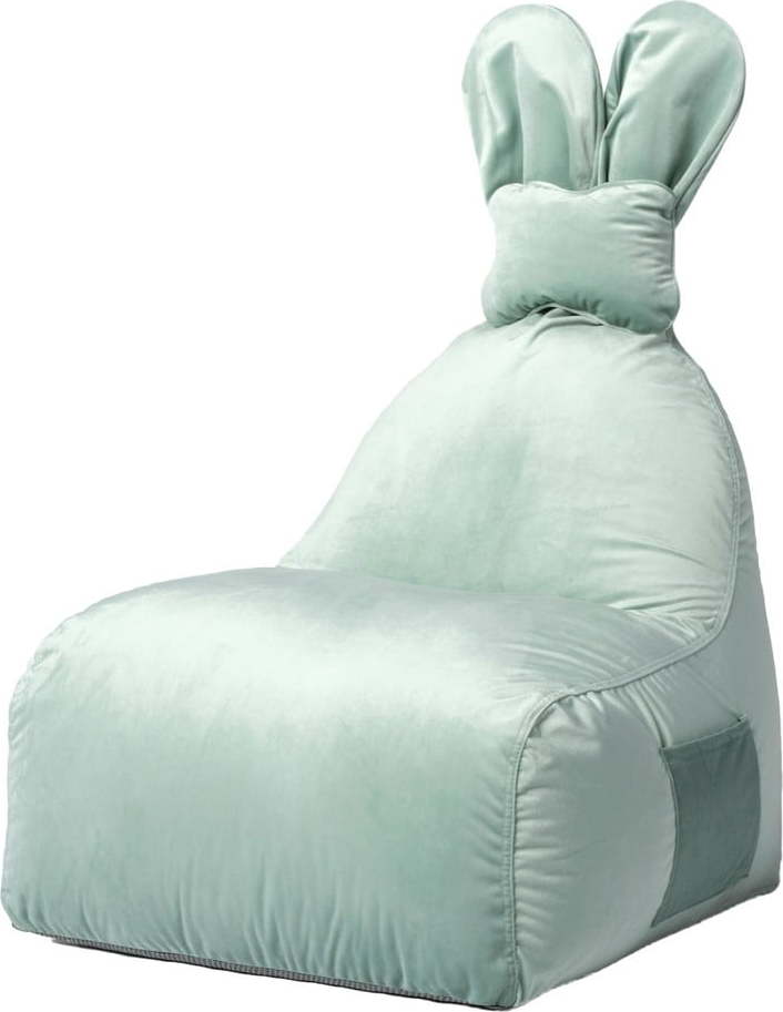 Dětský sedací vak v mentolové barvě Funny Bunny – The Brooklyn Kids The Brooklyn Kids
