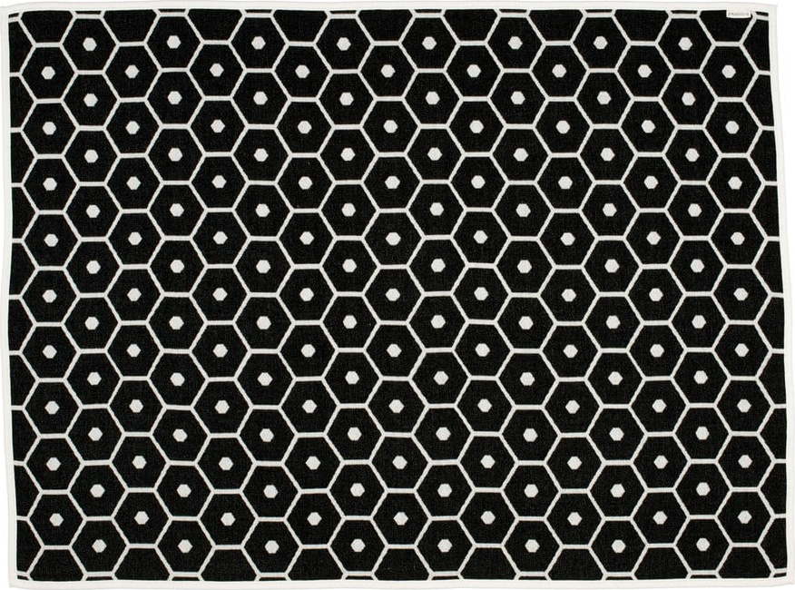 Černá deka s příměsí vlny 140x180 cm Honey Black – Pappelina Pappelina