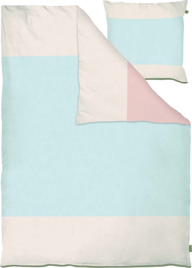 Světle modré povlečení na jednolůžko z bavlněného perkálu 140x200 cm Colore – Mette Ditmer Denmark Mette Ditmer Denmark