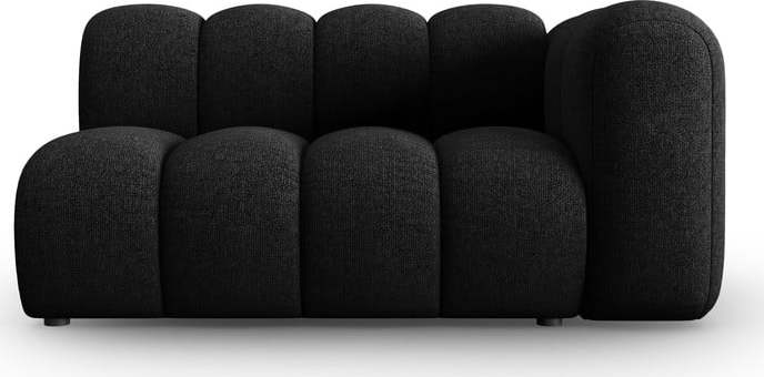 Černoantracitový modul pohovky (pravý roh) Lupine – Micadoni Home Micadoni