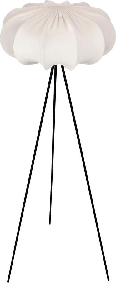 Bílá stojací lampa s textilním stínidlem (výška 147 cm) Cafee – Candellux Lighting Candellux Lighting