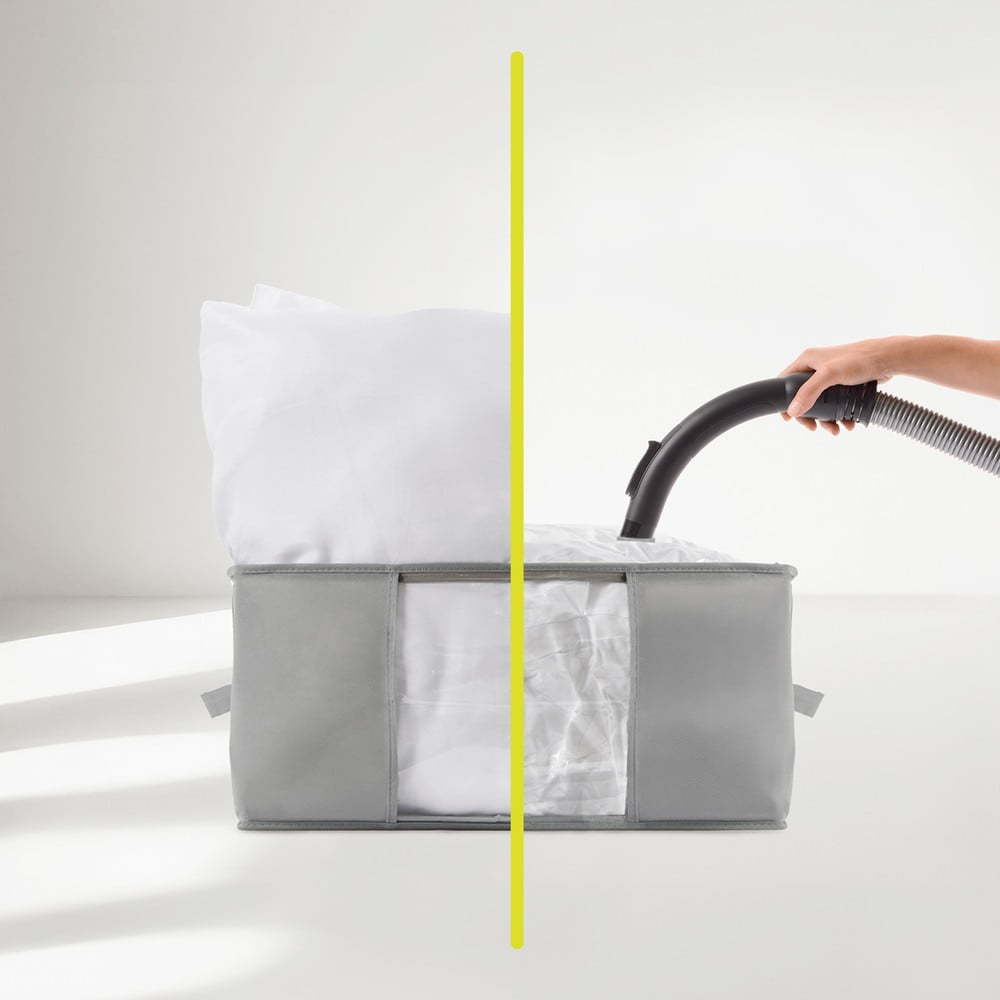 Vakuový plastový úložný box na oblečení 40x40x25 cm – Homéa Homea