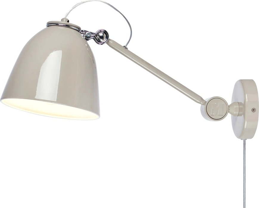 Šedobéžové nástěnné svítidlo do zásuvky Tilt – Markslöjd Markslöjd