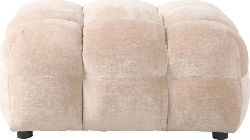 Béžová sametová podnožka Hackman – Dutchbone Dutchbone