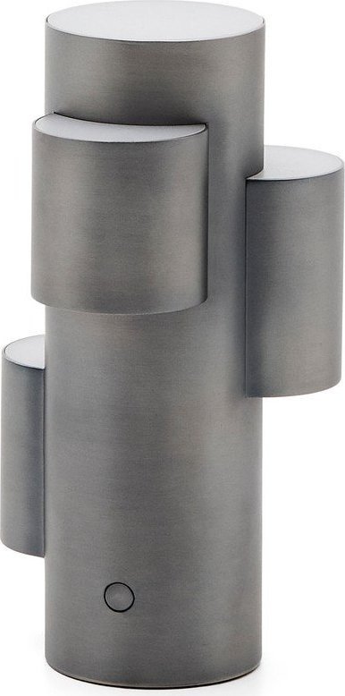 Černá kovová LED stmívatelná stolní lampa (výška 26