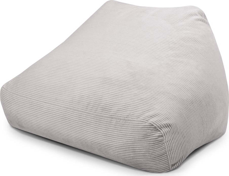 Světle šedý manšestrový sedací vak Sofa Snug – SLOWDOWN SLOWDOWN