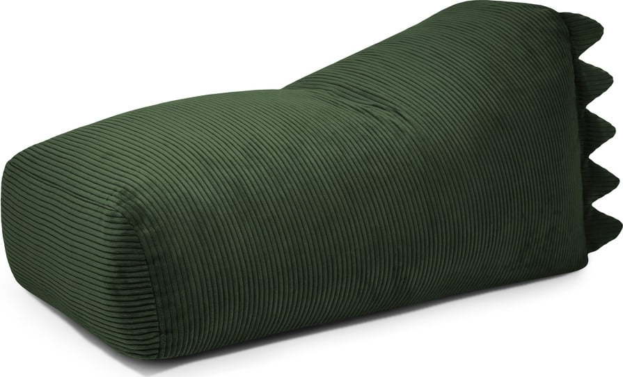 Zelený manšestrový dětský sedací vak Snug 130 Dragon – SLOWDOWN SLOWDOWN