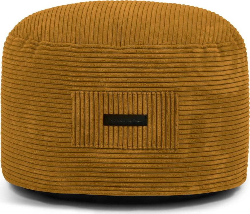 Manšestrový taburet v hořčicové barvě Om 60 – SLOWDOWN SLOWDOWN