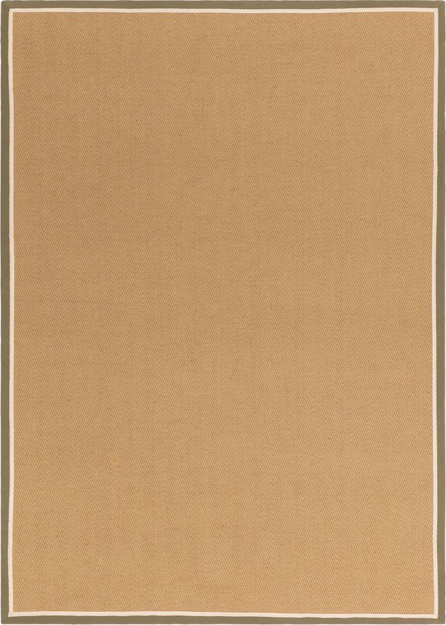 Khaki/v přírodní barvě oboustranný/ručně tkaný jutový koberec 240x340 cm Bordo Herringbone Khaki – Asiatic Carpets Asiatic Carpets