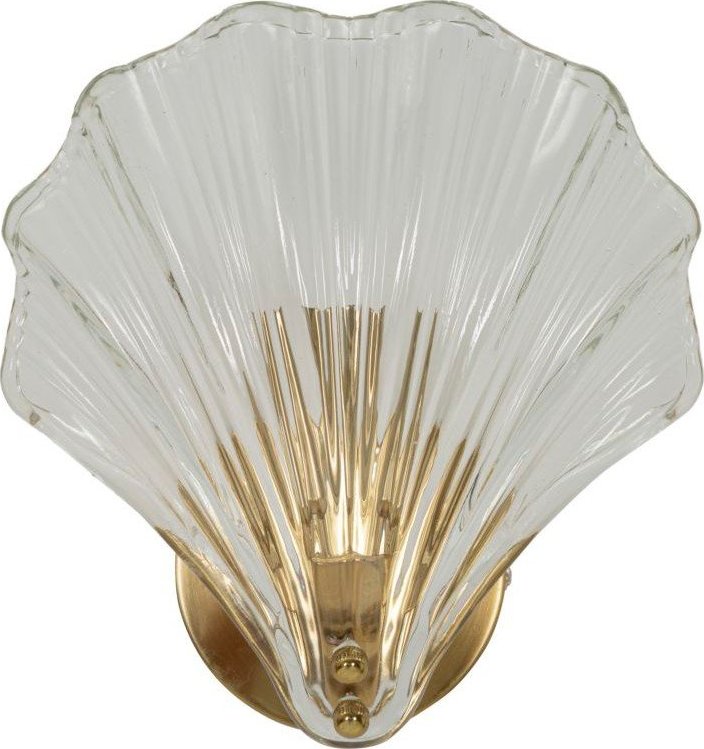 Skleněné nástěnné svítidlo ve zlaté barvě Da Muro Shell – Mauro Ferretti Mauro Ferretti