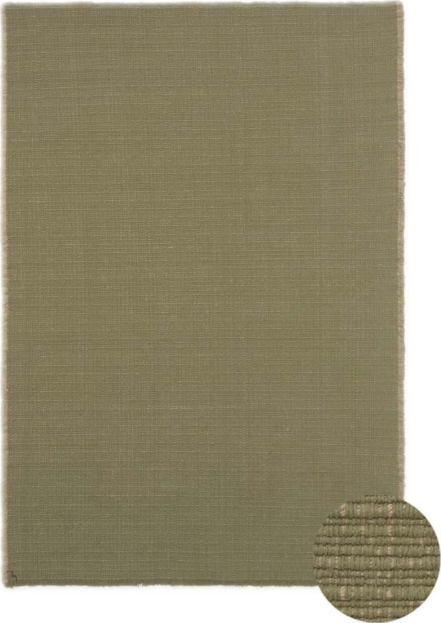 Khaki ručně tkaný bavlněný koberec 140x200 cm Handloom – Lorena Canals Lorena Canals