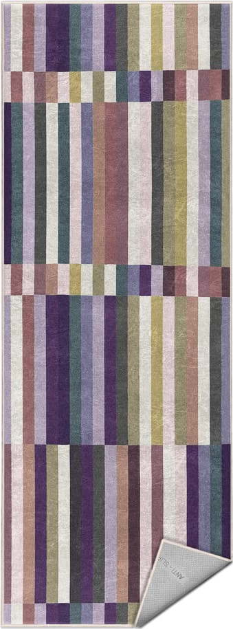 Fialový pratelný běhoun 60x230 cm Purple Rain – Mila Home Mila Home