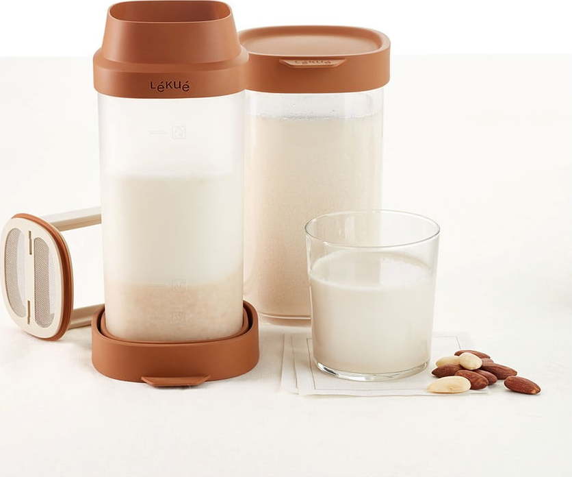 Sada na přípravu oříškového mléka 2 ks 1 l Veggie – Lékué LÉKUÉ