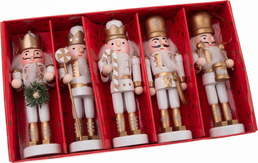 Dřevěné vánoční ozdoby v sadě 4 ks 12