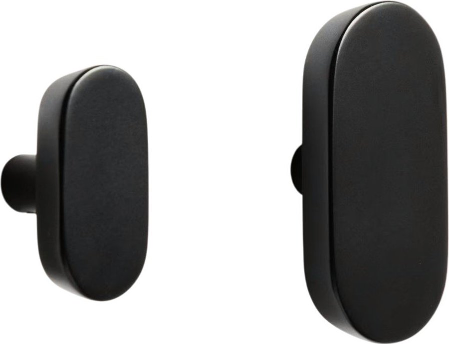 Černé nástěnné háčky v sadě 2 ks nerezové Arely – Kave Home Kave Home