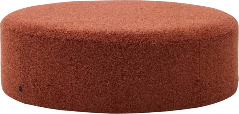 Taburet v terakotové barvě z textilie bouclé Kaeli – Kave Home Kave Home