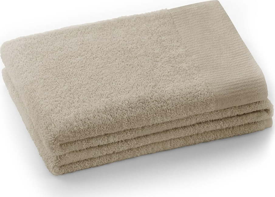 Béžový froté bavlněný ručník 30x50 cm Amari – Restilo Restilo