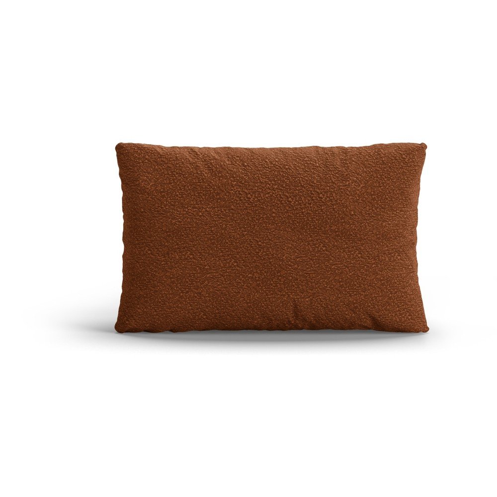 Polštář na gauč z textilie bouclé v terakotové barvě Poppy – Micadoni Micadoni