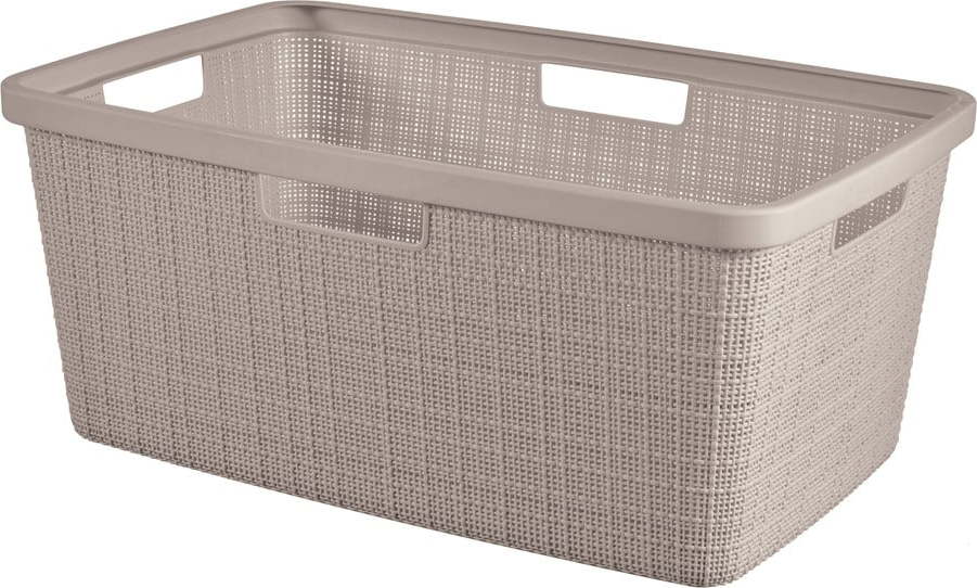 Taupe plastový koš na prádlo 46 l Jute – Curver Curver