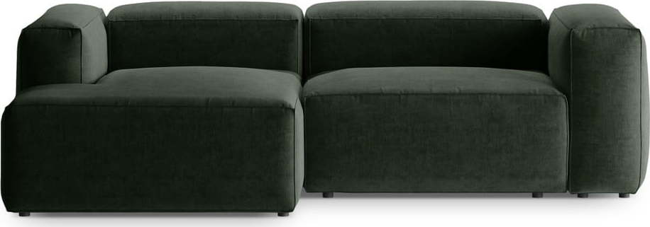 Zelená rohová pohovka (levý roh/s lenoškou) Bergamo – Cosmopolitan Design Cosmopolitan design