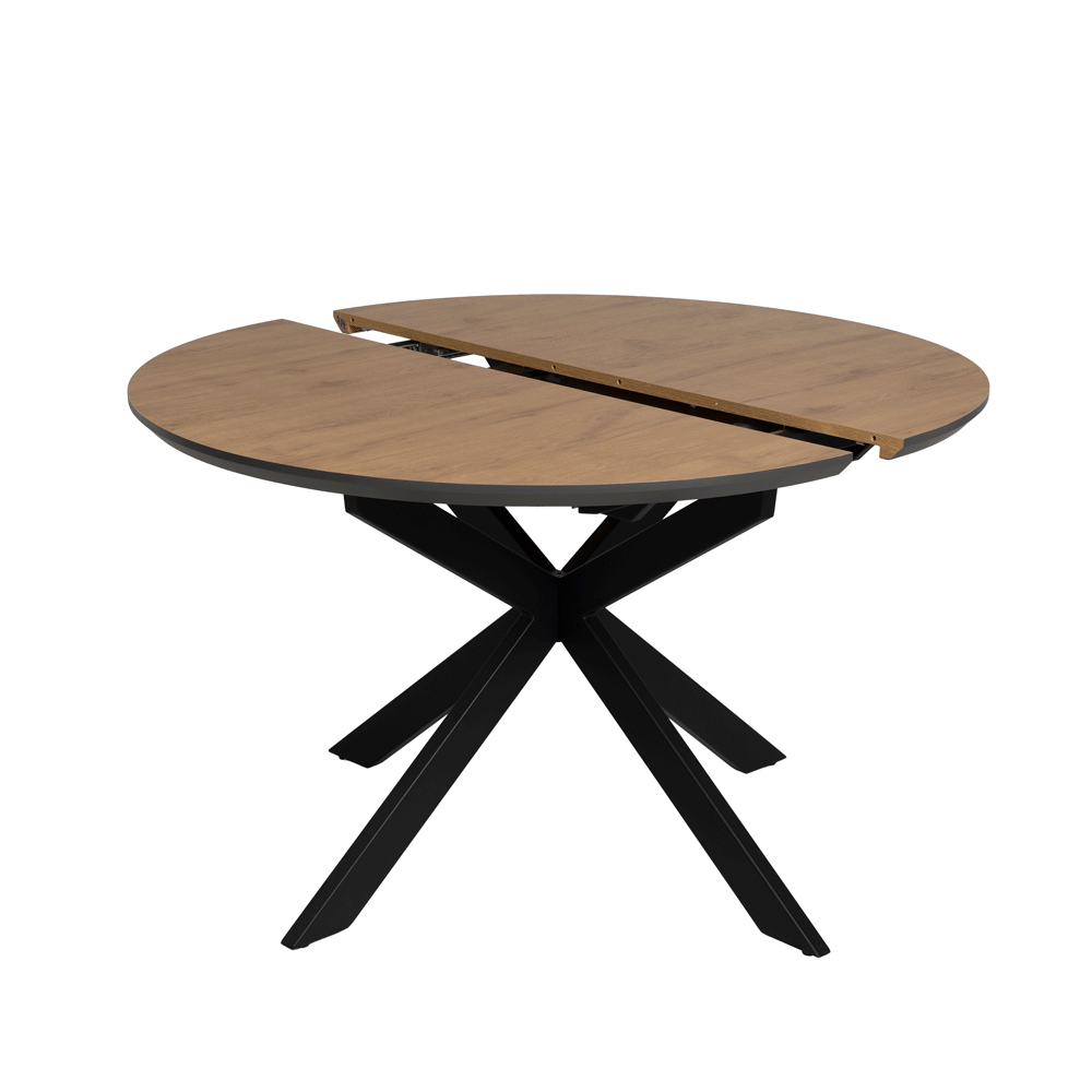 Kulatý rozkládací jídelní stůl s přídavnou deskou ø 120 cm Rocía – Ixia Ixia