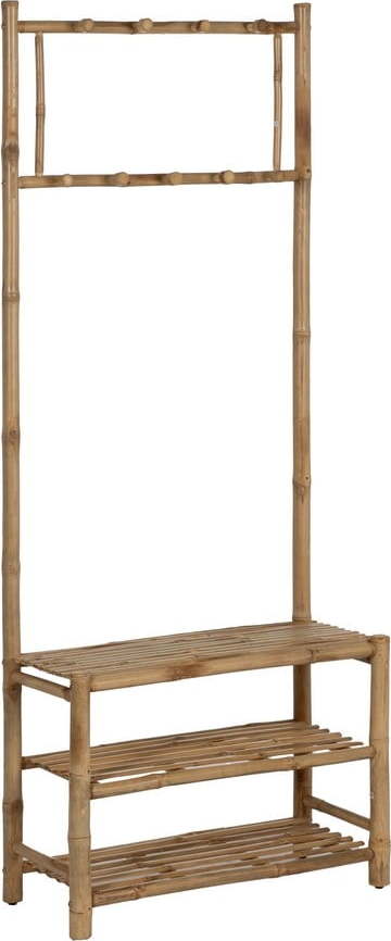 Bambusová předsíňová sestava v přírodní barvě 70x175x32 cm Manali – Ixia Ixia