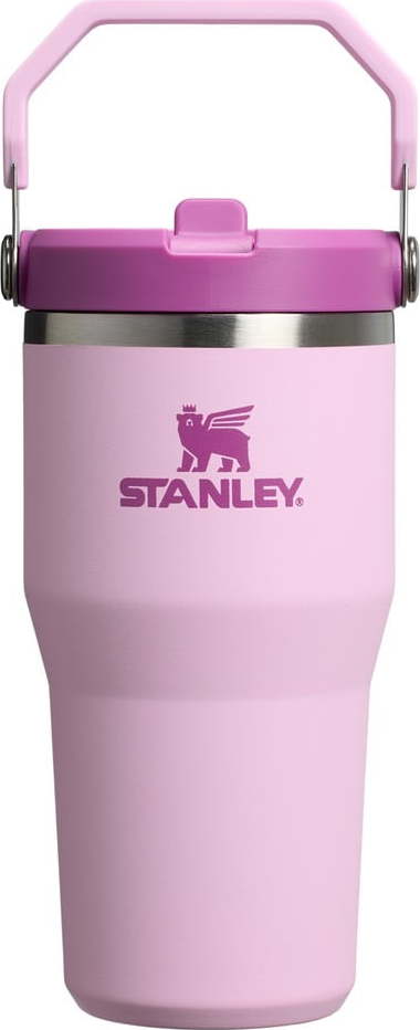 Růžová termoska z nerezové oceli 600 ml IceFlow™ Flip Straw 2.0 Cherry Blossom – Stanley Stanley