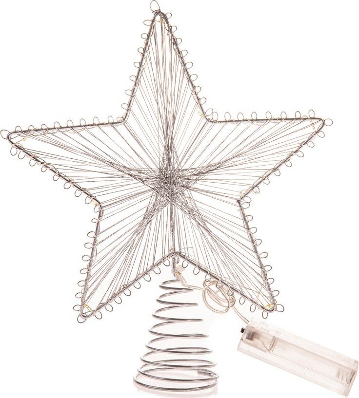 Světelná dekorace na baterky ve stříbrné barvě Startop – Dakls Dakls