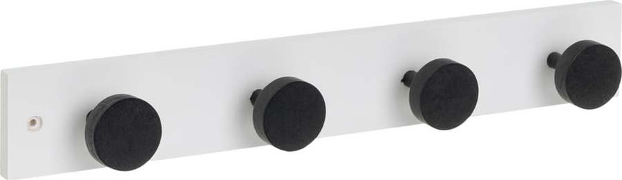 Černobílý nástěnný věšák z borovicového dřeva 40 cm Anillos – Casa Selección Casa Selección