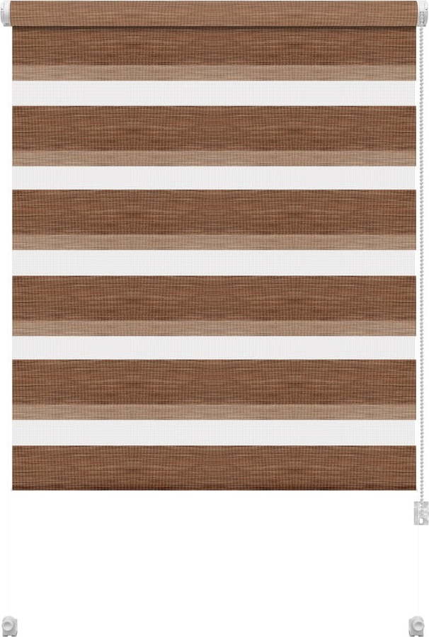 Hnědá roleta den a noc 57x150 cm Zebra Natur – Gardinia Gardinia