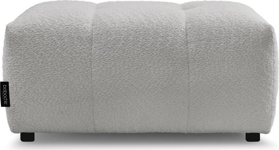 Světle šedá podnožka z textilie bouclé Roxelane – Bobochic Paris Bobochic Paris